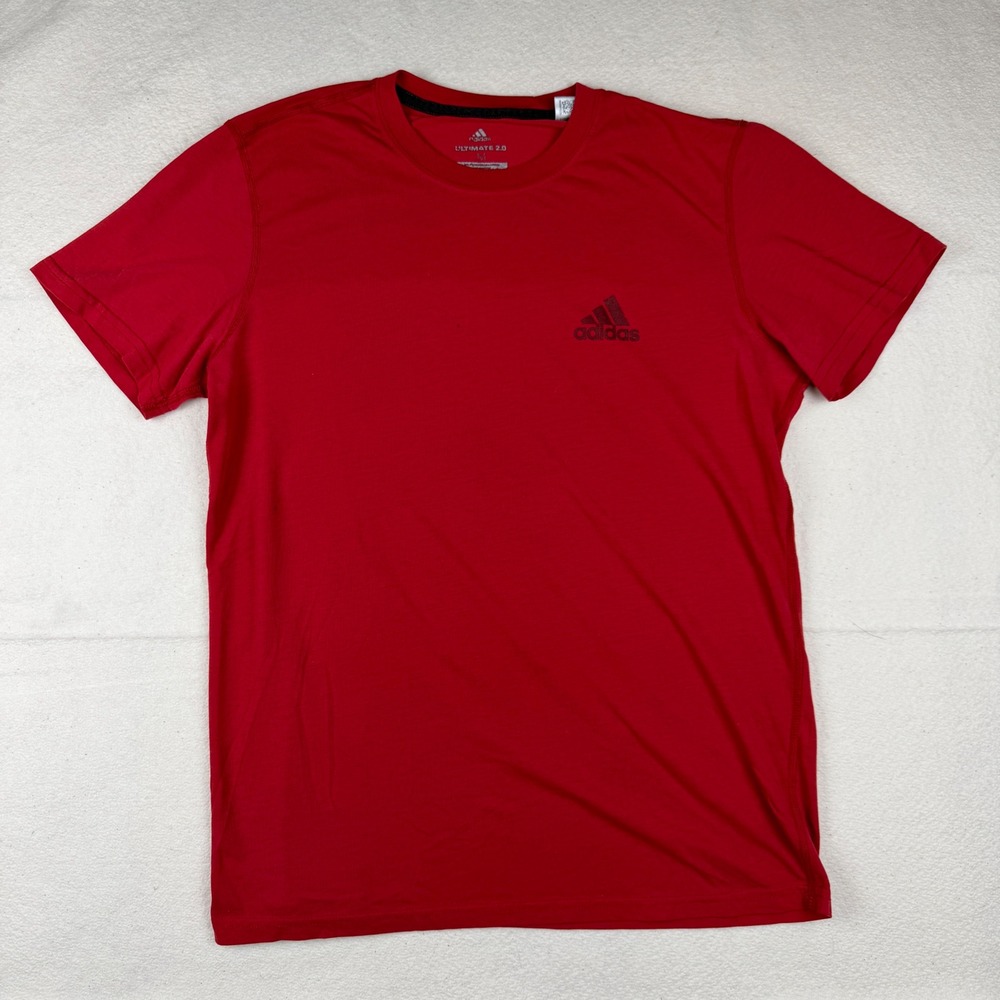 Adidas Ultimate 2.0 Mens Training T-Shirt Red Short Sleeve BP9733 Size M